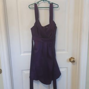 PURPLE SATIN LE CHATEAU BUBBLE DRESS